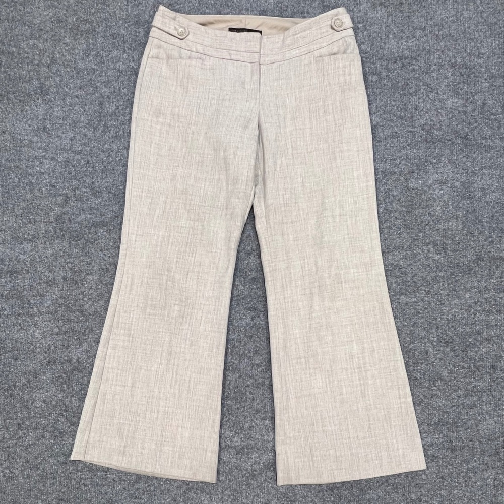 The Limited Cassidy Fit Dress Pants Women 2S Tan Wide Leg Trouser Professional